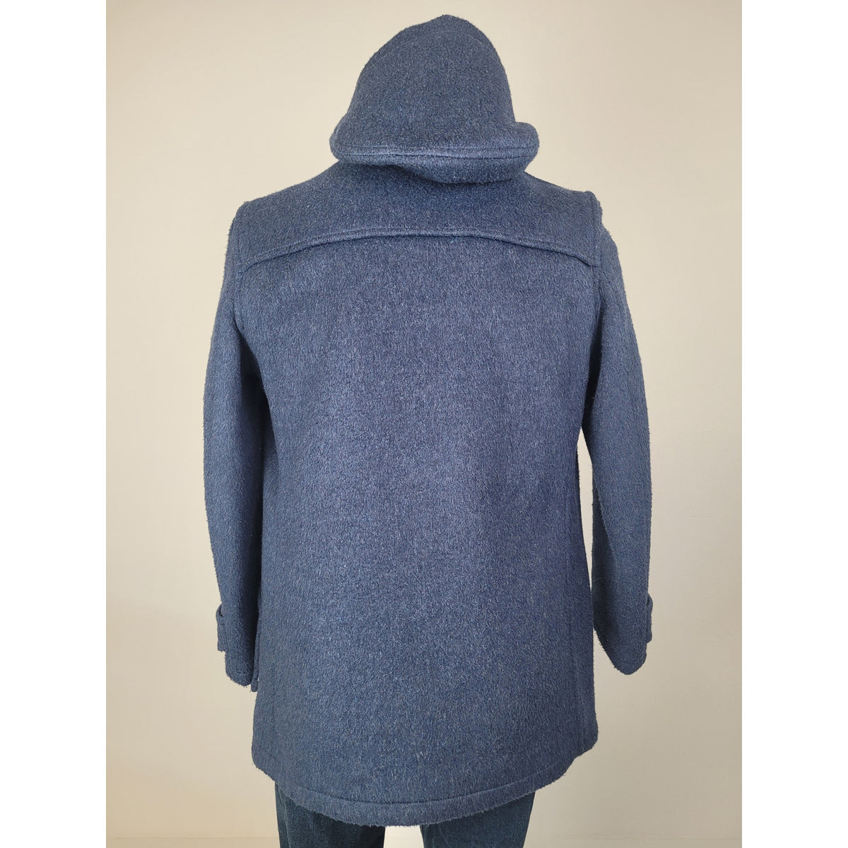 VTG 1970s Melbourne Original English Duffle Coat Wool Blend Toggle Closure Sz L