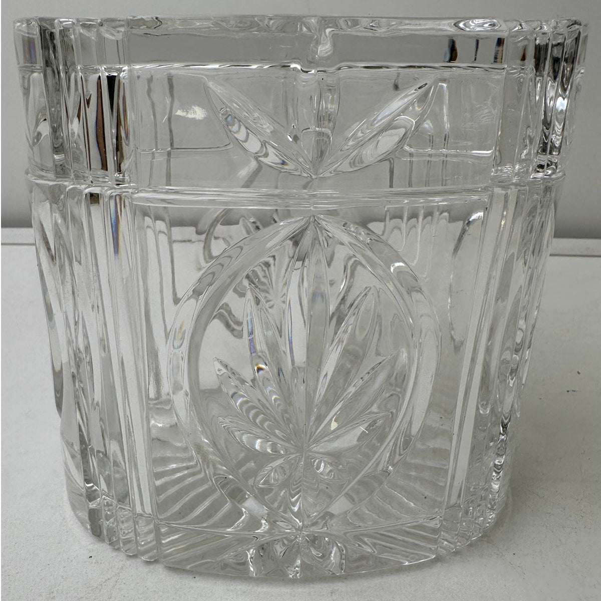 Vintage Waterford Crystal Overture Oval Vanity Jar