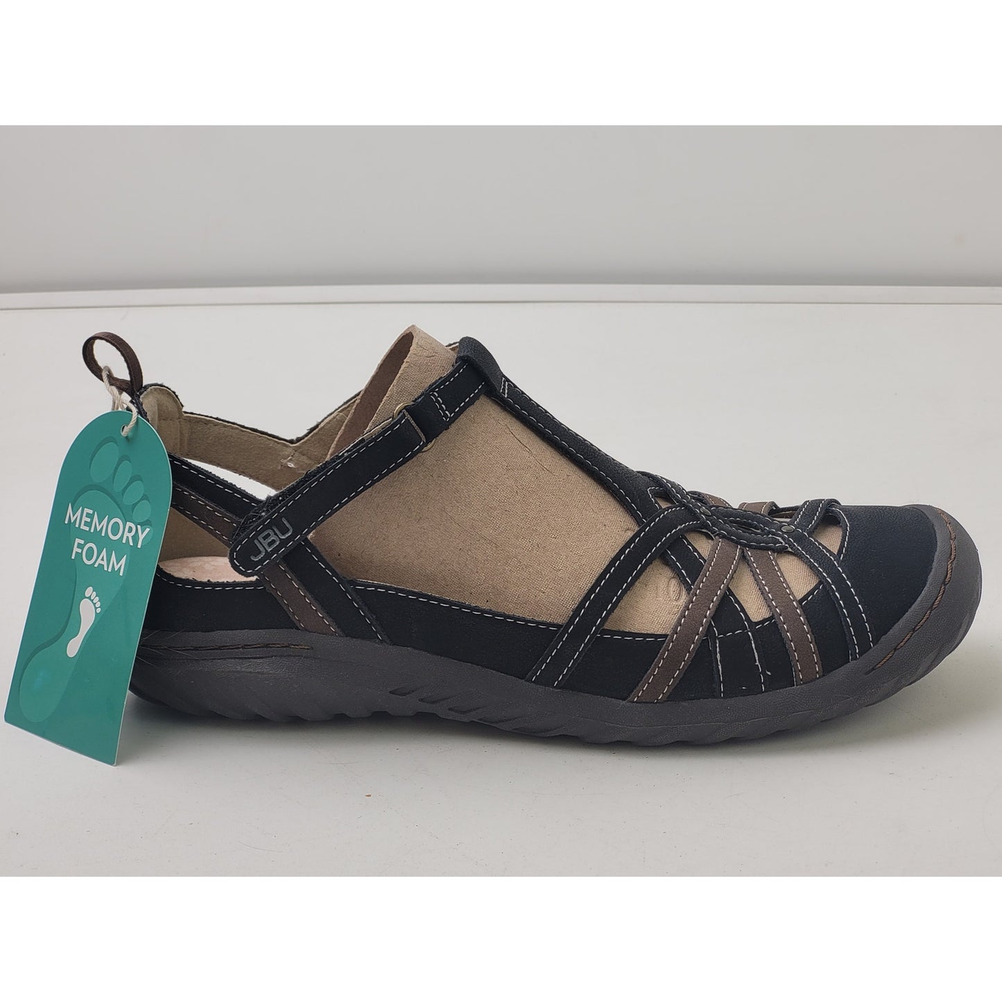 JBU by Jambu Dove Slip-on Mary Jane Closed Toe Sandals Women's Sz 9