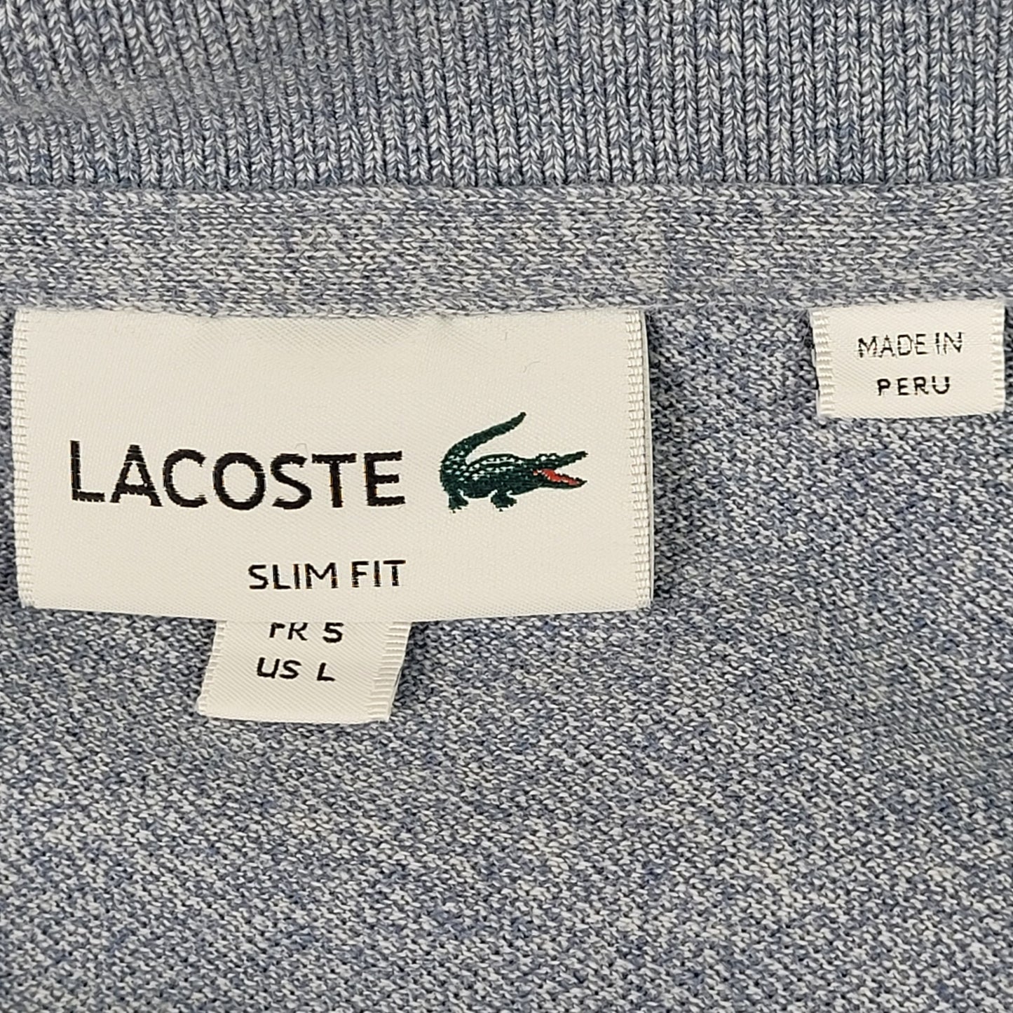 Lacoste Classic Pique Polo Shirt Bundle of 3 Blue Grey Men's M/L Slim Fit