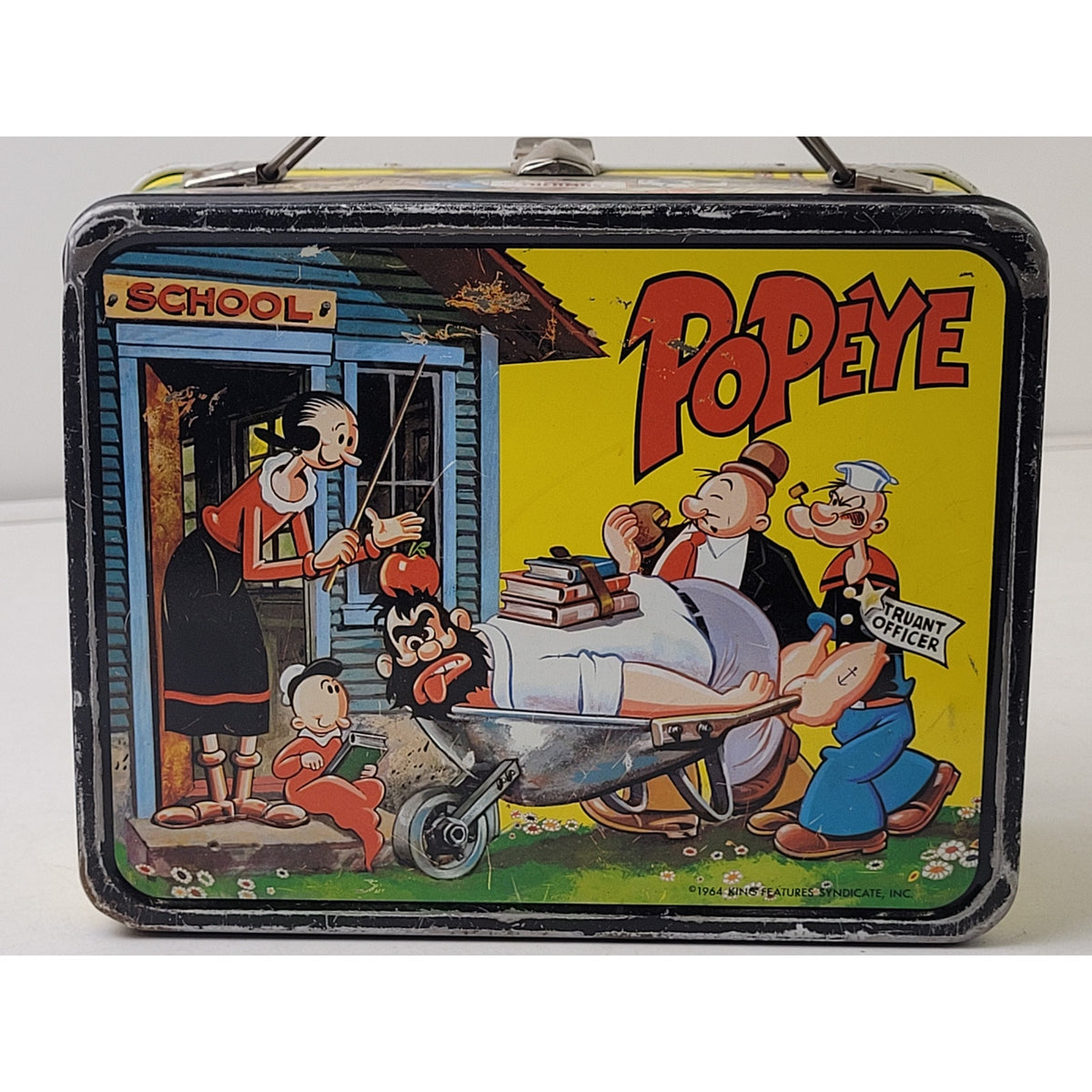 1964 Thermos/King-Seeley Popey Metal Lunch Box (Without Thermos)