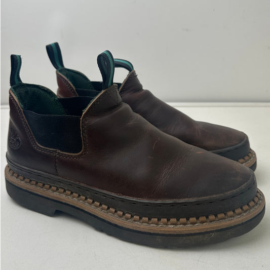 Georgia Giant Romeo Pull-On Brown Work Shoes Women's Sz 7.5