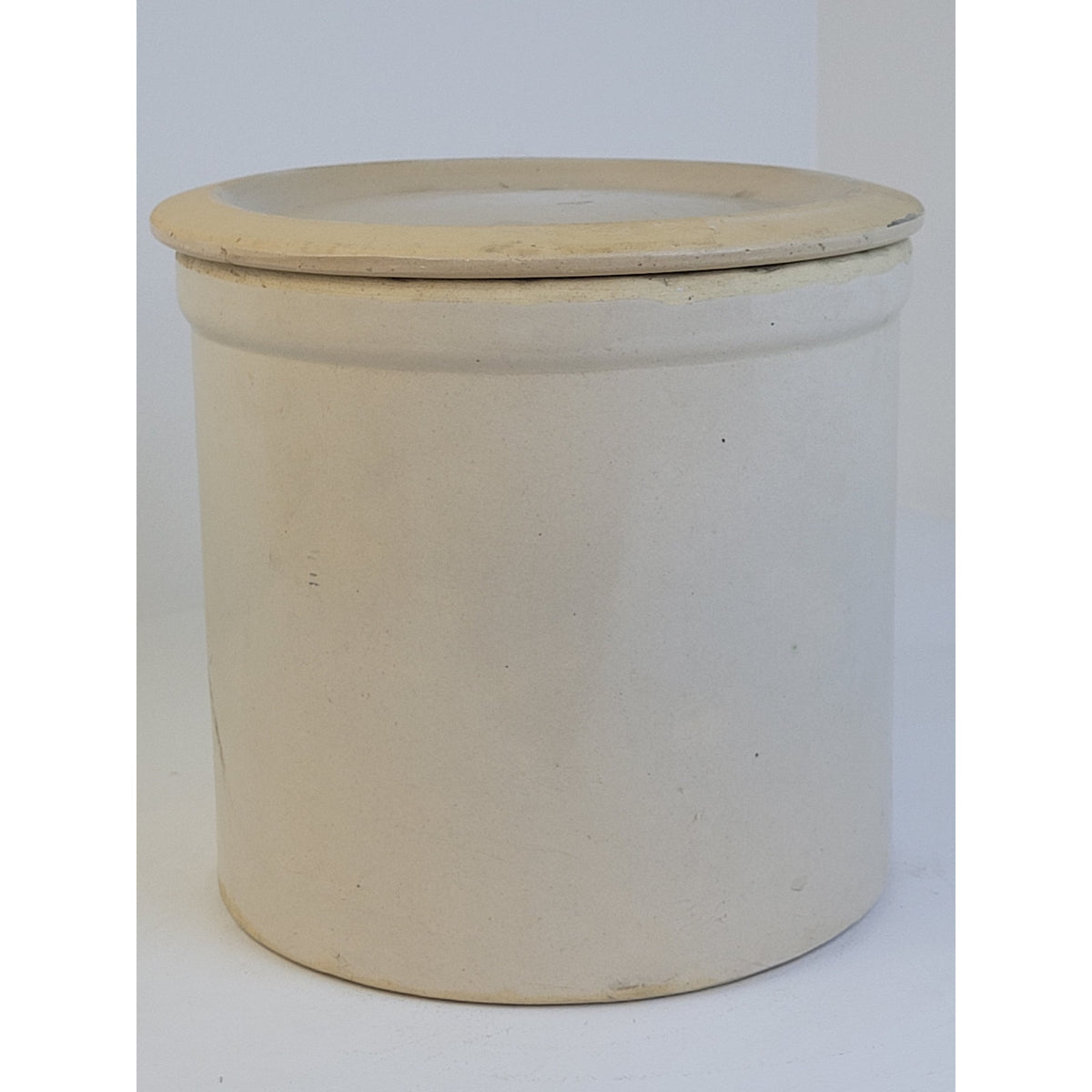 VTG Robinson Ransbottom Pottery Co. 2-Gallon Stoneware Crock w Lid Made in USA