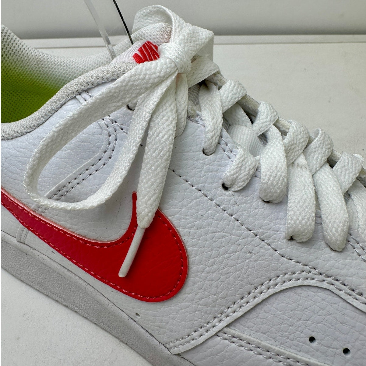 Nike Court Vision Low White / Sea Coral Sneakers Women's Sz 10.5