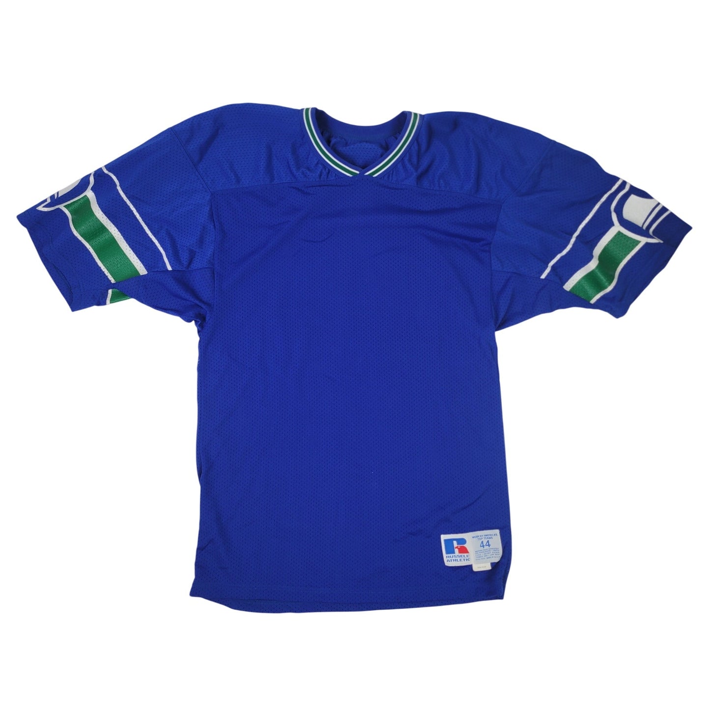 80s/90s Russell Athletic Seattle Seahawks Blank Jersey Royal Blue Sz 44 (M/L)