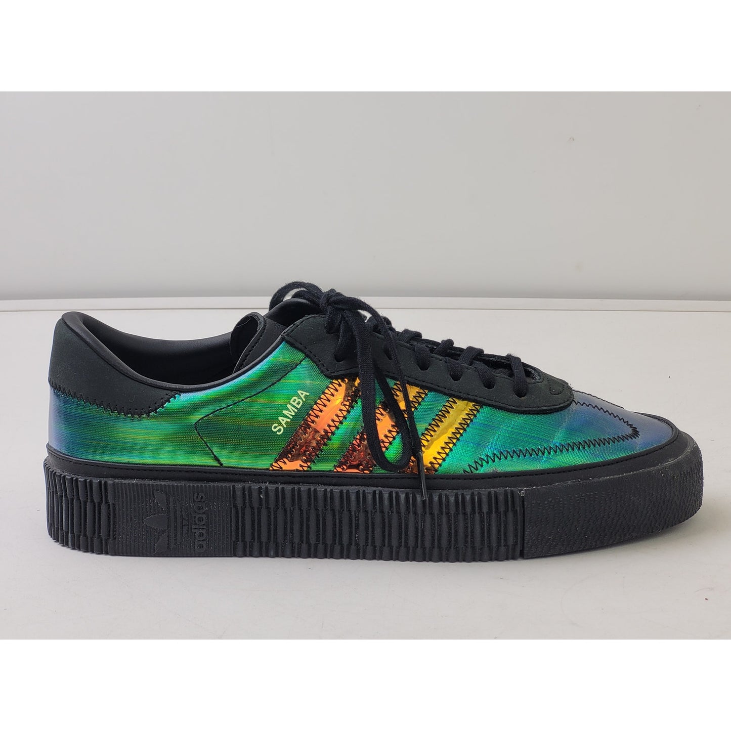 Adidas Sambarose Platform Sneakers in Black Energy Ink Women's Sz 11