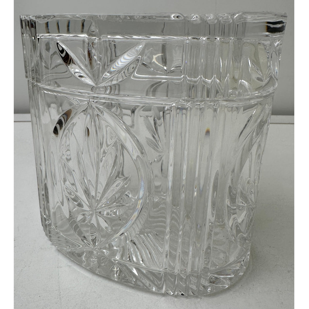 Vintage Waterford Crystal Overture Oval Vanity Jar