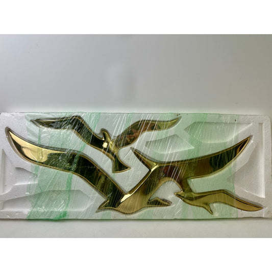 Vintage Syroco Mid-Century Modern Gold Tone Seagulls Wall Decor
