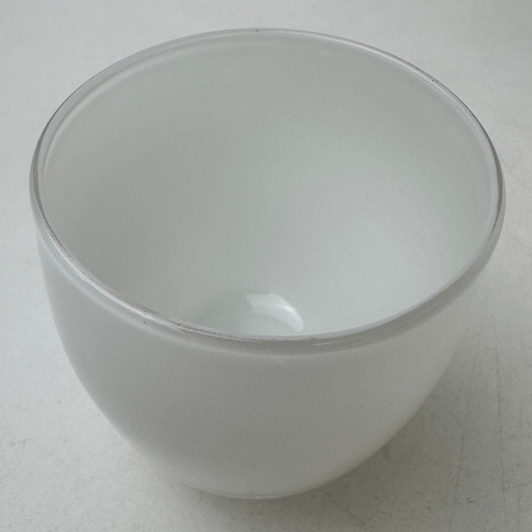 glassybaby Opaque White Hand-Blown Glass Votive Candle Holder