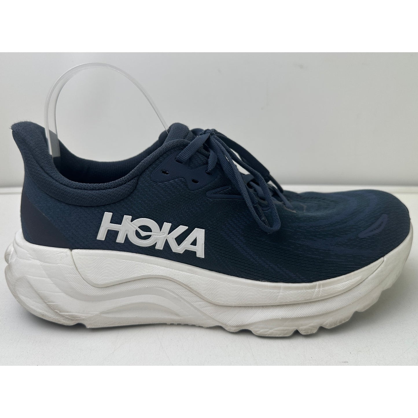 HOKA Arahi 8 Varsity Navy/White Running Shoes Men's Sz 9.5
