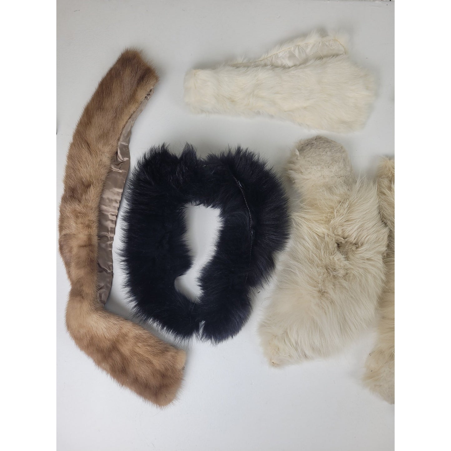 Vintage Fur Trim Lot of 10 Mixed Furs