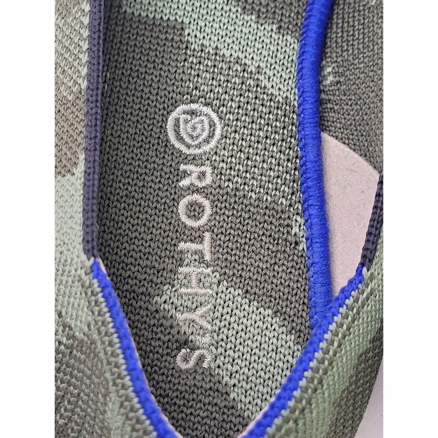 Rothy's The Daily Loafer Olive Camo Green Flats Round Toe Slip-On Women's Sz 4