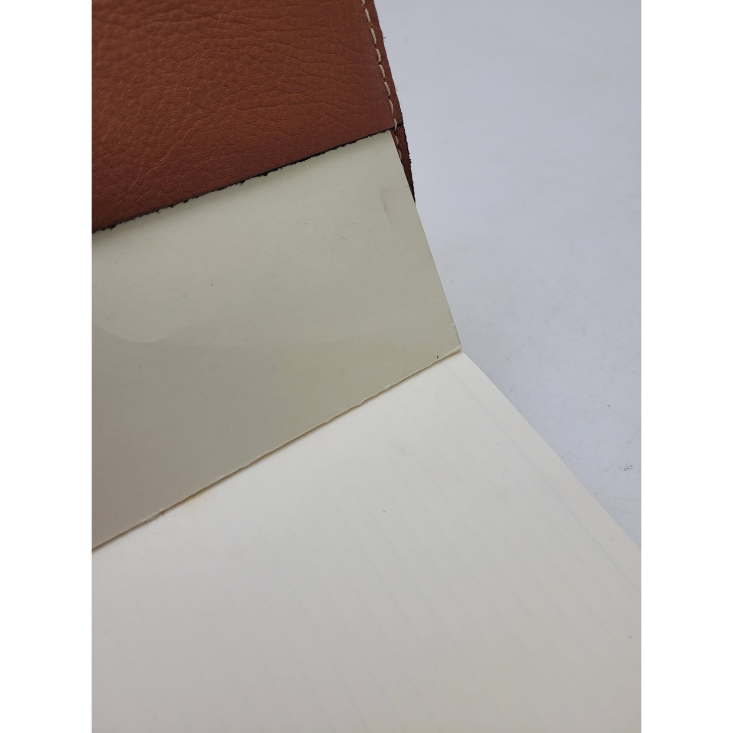 Patricia Nash Tooled Brown Leather Lined Notebook 8 1/2" x 6"