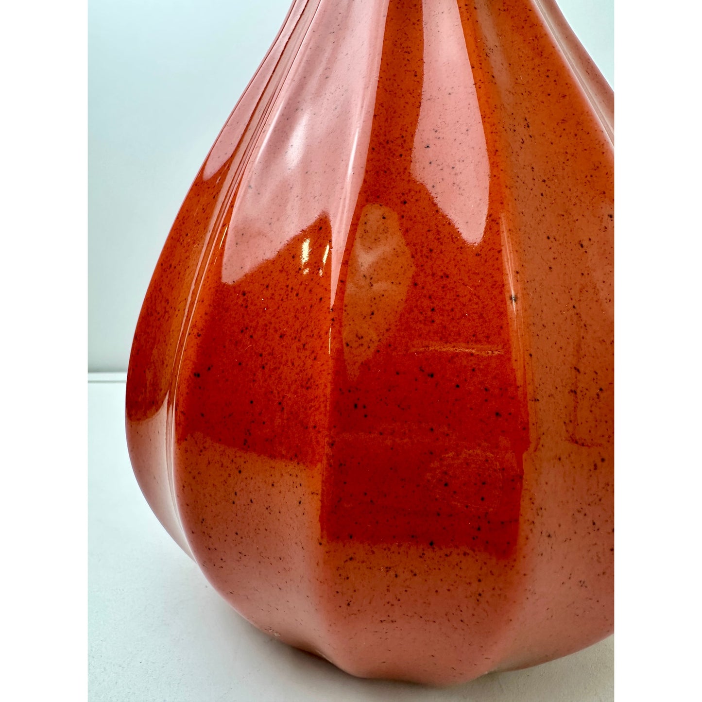 Vintage Royal Haeger Mid-Century Modern Orange Pottery Vase