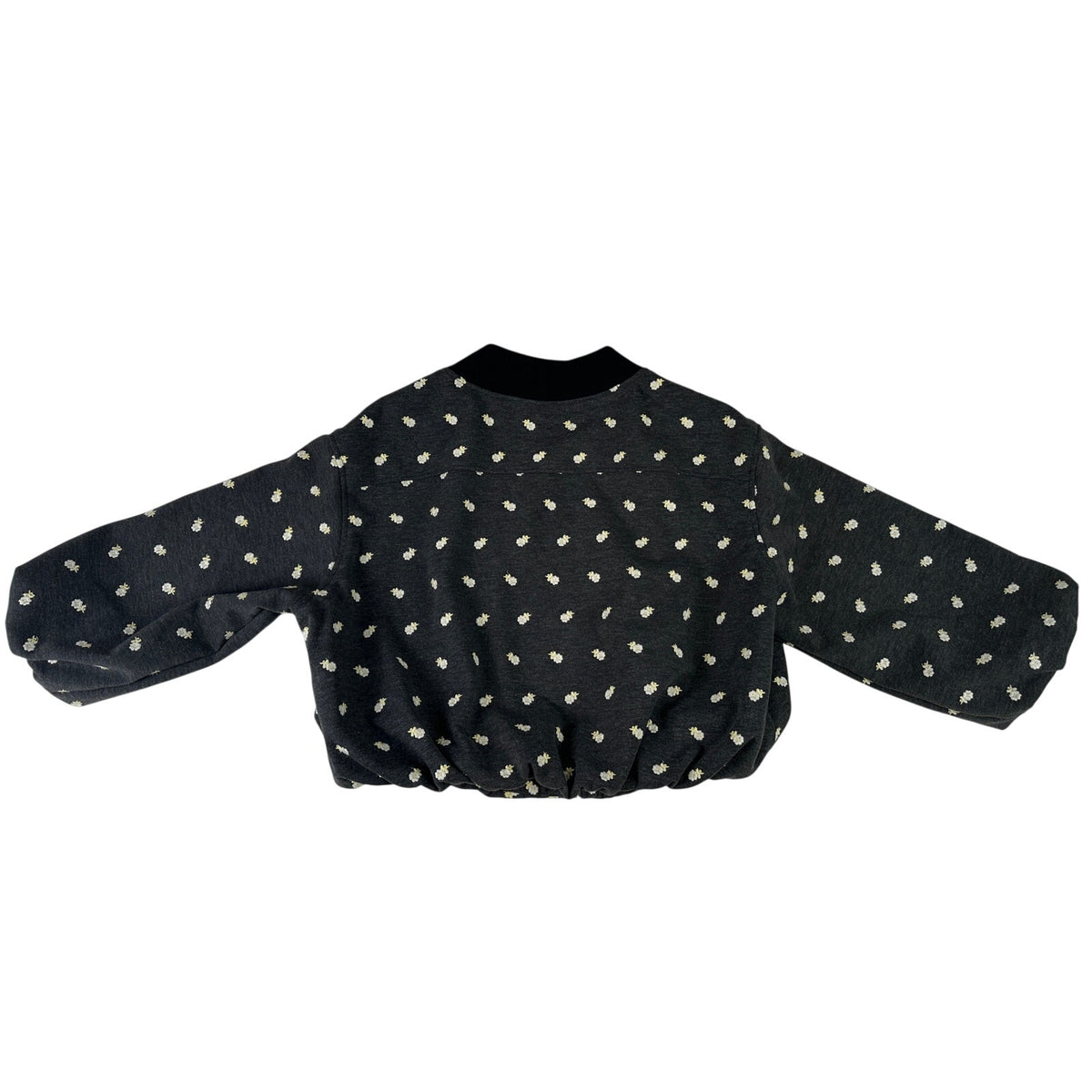 Anthropologie Maeve Embroidered Plush Bubble Coat Women's Sz M