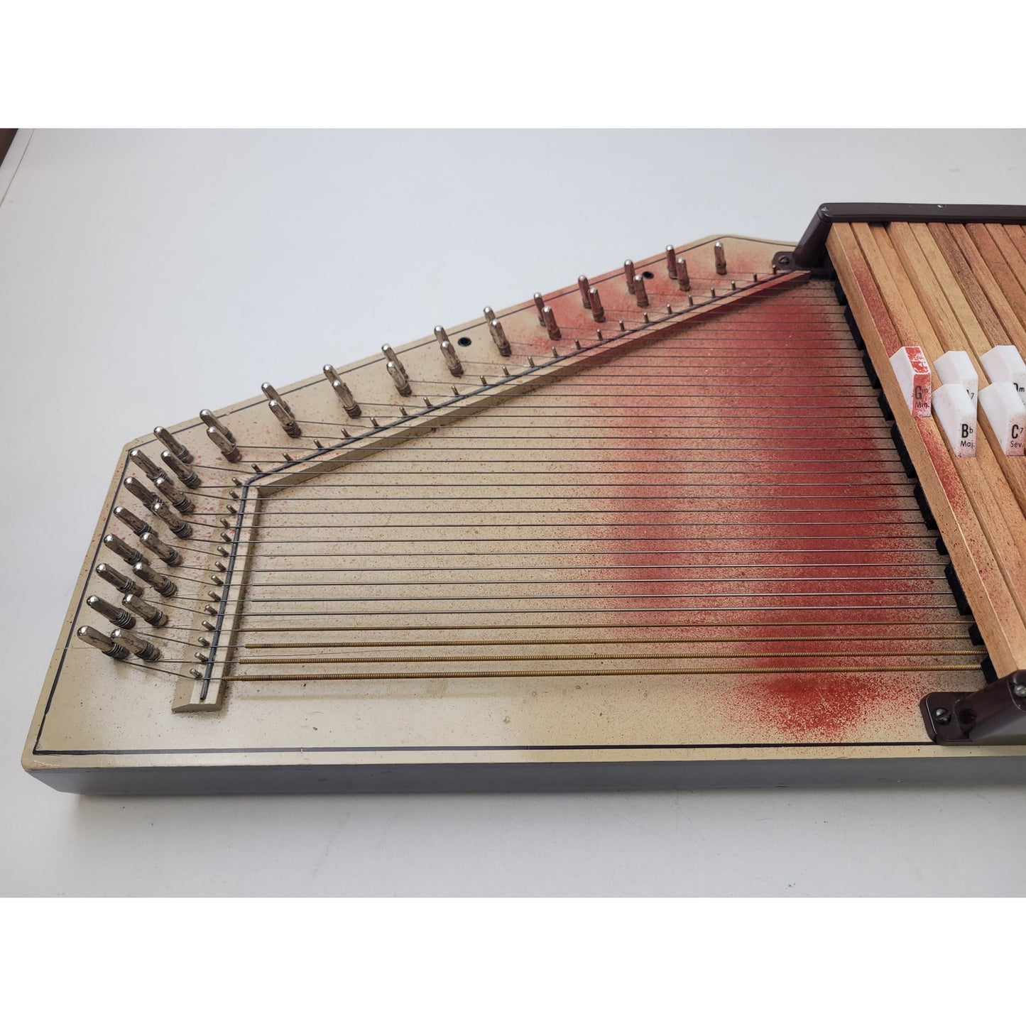 Vintage Oscar Schmidt Autoharp w Black Gig Bag & Music