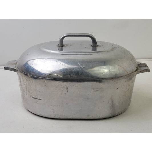 Wagner Ware Magnalite Aluminum Roaster 4265 P With Lid | Flat Bottom