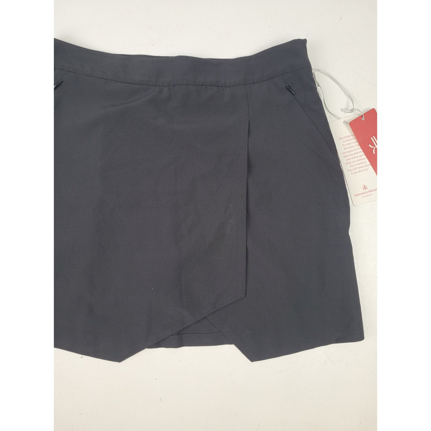 Krimson Klover Black Athleisure Skort Women's Size S MSRP: $89 NWT