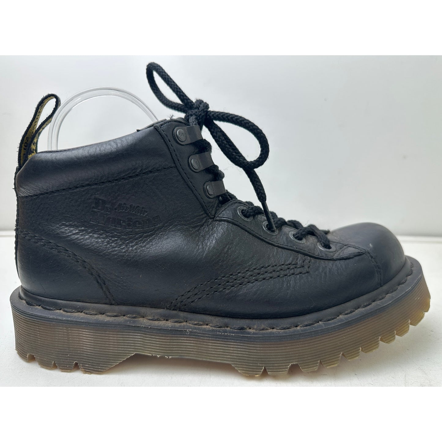Vintage Dr. Martens Black Leather Chunky Monkey Boots (Women's 9/Men's 8) 41 EUC