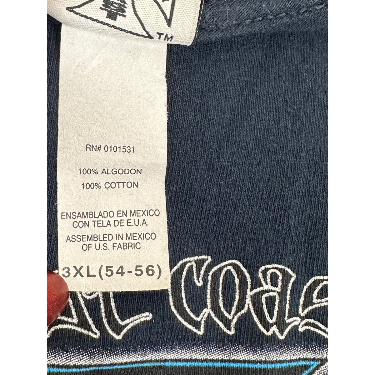 VTG West Coast Choppers Jesse Who? Blue Flame Motorcycle T-Shirt Men's Sz 3XL