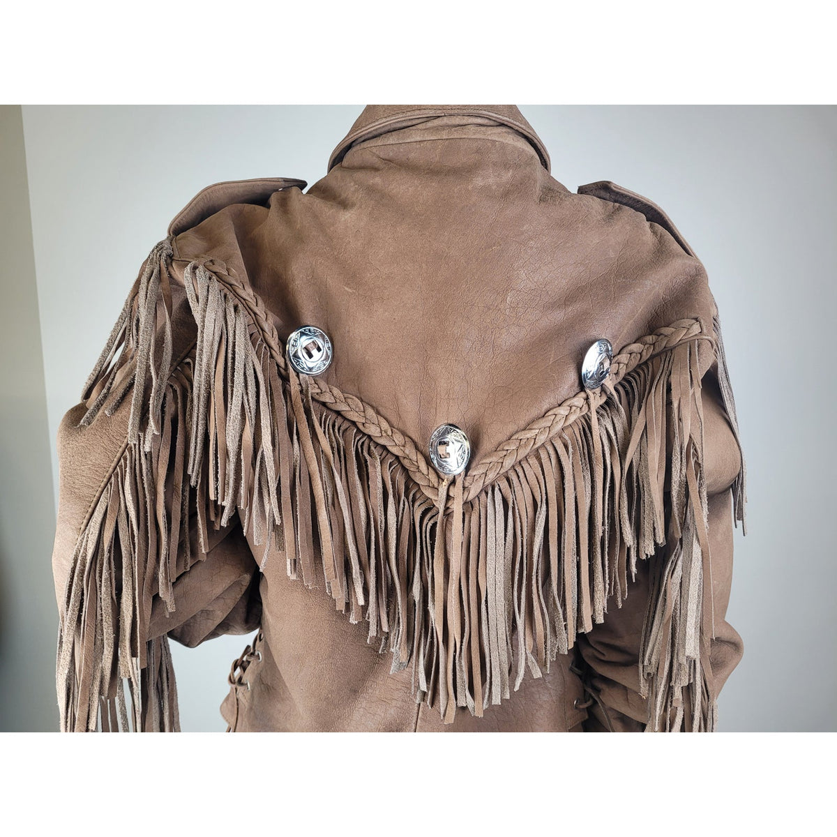 Vintage Wilsons Leather "Open Road" Cropped Fringe Leather Jacket Women's Sz XL