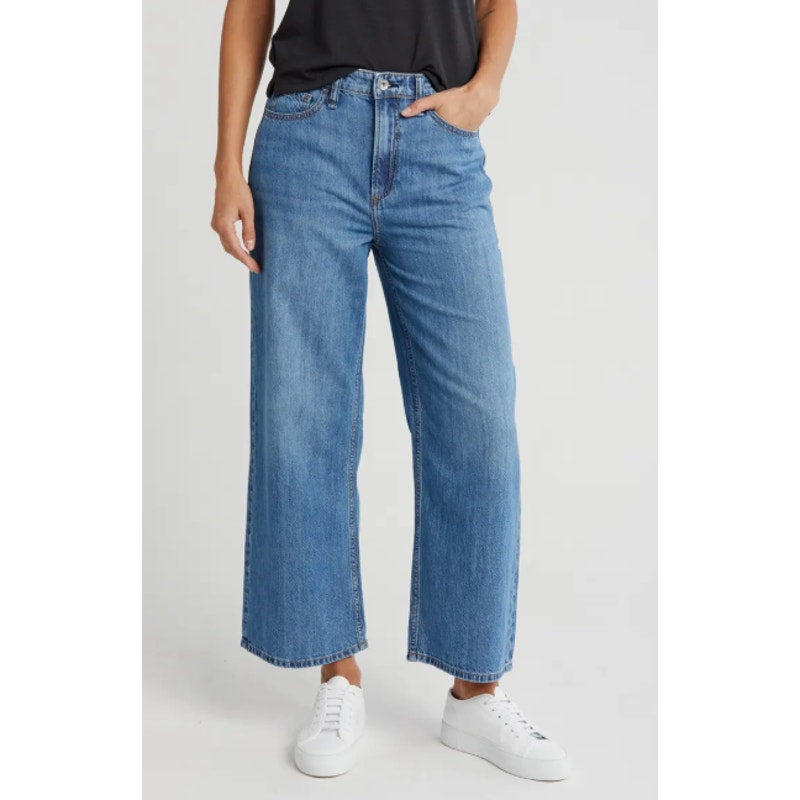 rag & bone Lori Mid-rise Crop Medium Wash Jeans Women's Sz 26