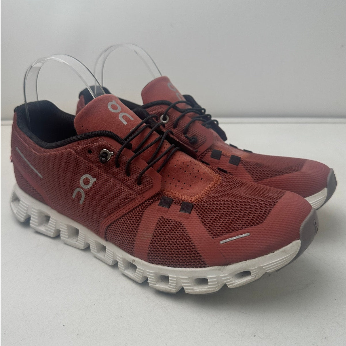 Ruby Rust / Orange On Cloud 5 Running Shoes Men's Sz 10