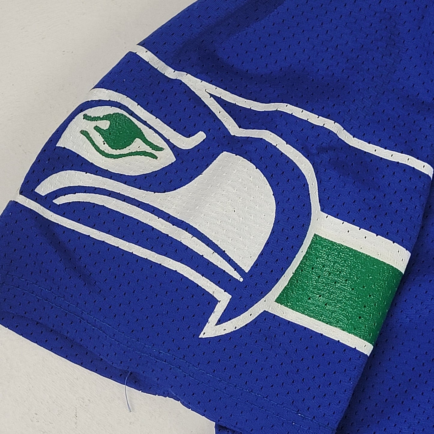 80s/90s Russell Athletic Seattle Seahawks Blank Jersey Royal Blue Sz 44 (M/L)