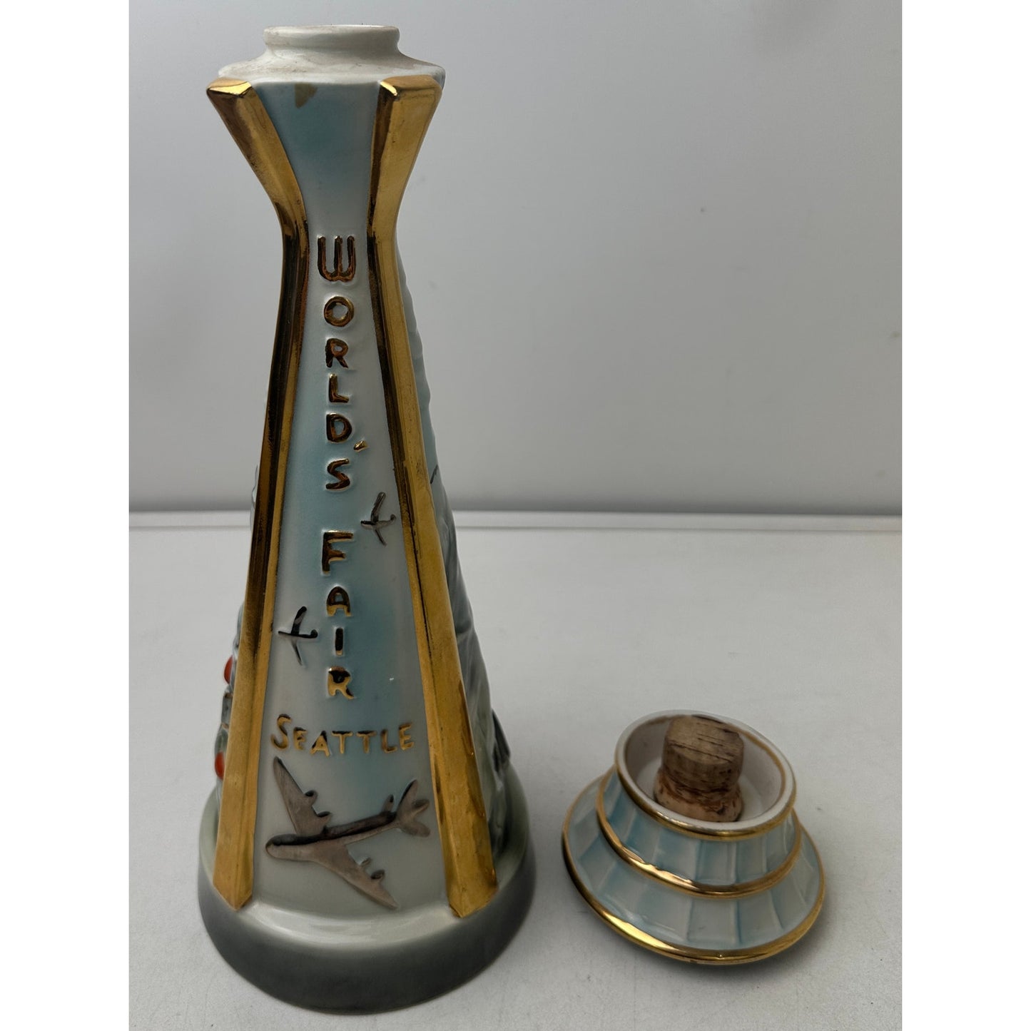 1962 Jim Beam Century 21 Seattle World's Fair Space Needle Decanter