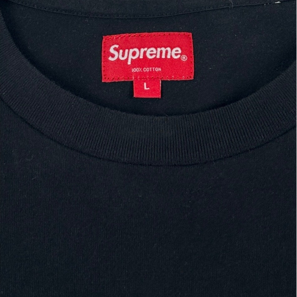 Supreme Typewriter Short Sleeve Black Tee (SS22) Men's Sz M