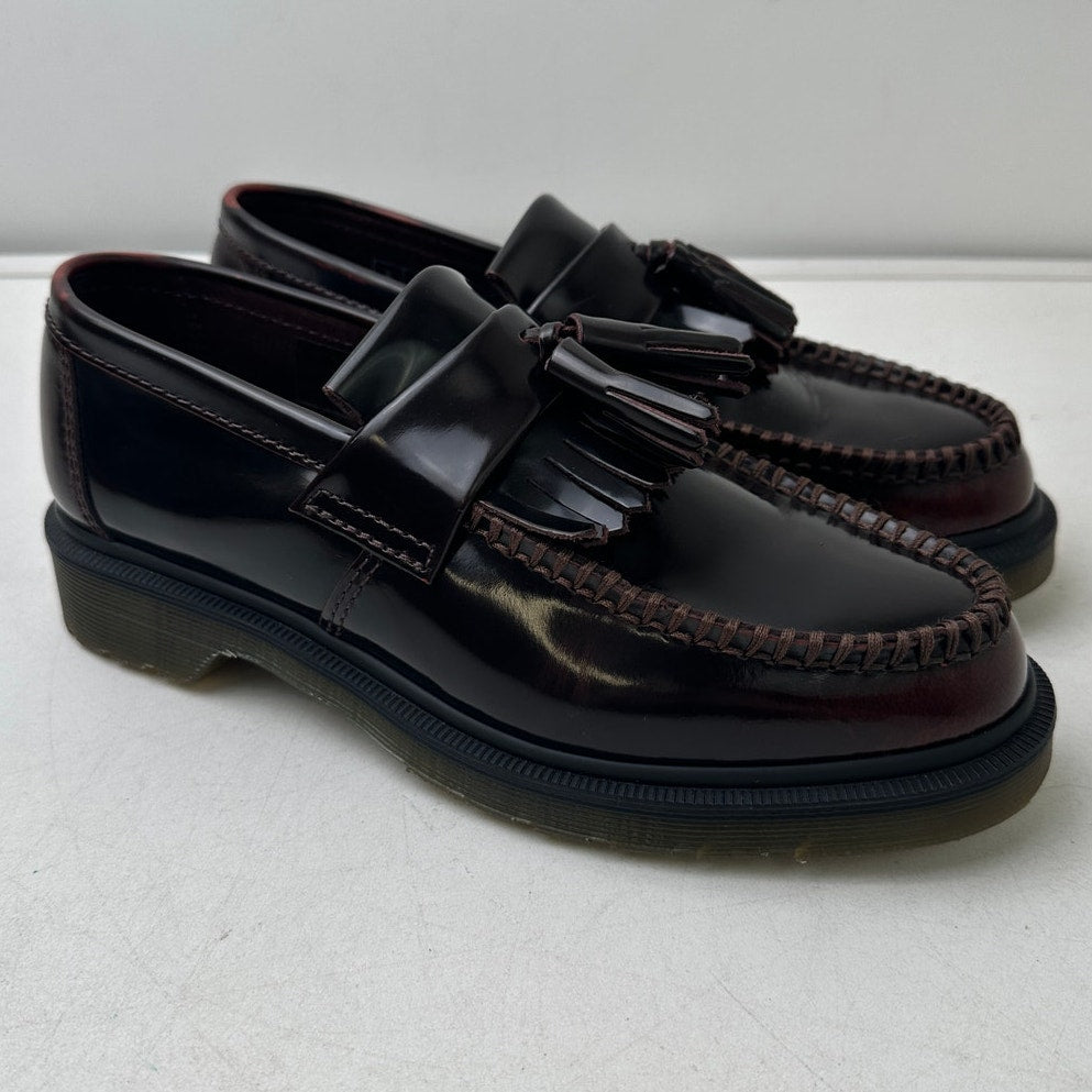 Dr. Martens Adrian Tassel Loafers in Cherry Red Arcadia Women's Sz 7