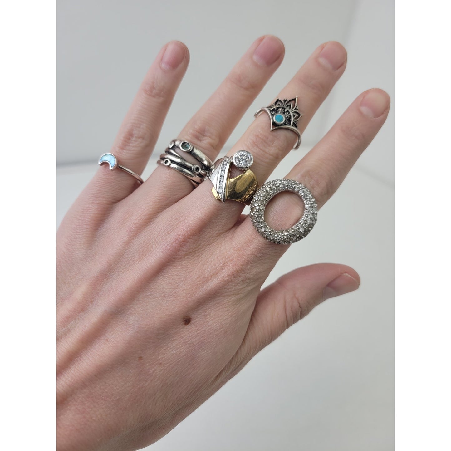 925 Sterling Silver Scrap Lot Earrings Rings Chain Etc. | 58.58 grams