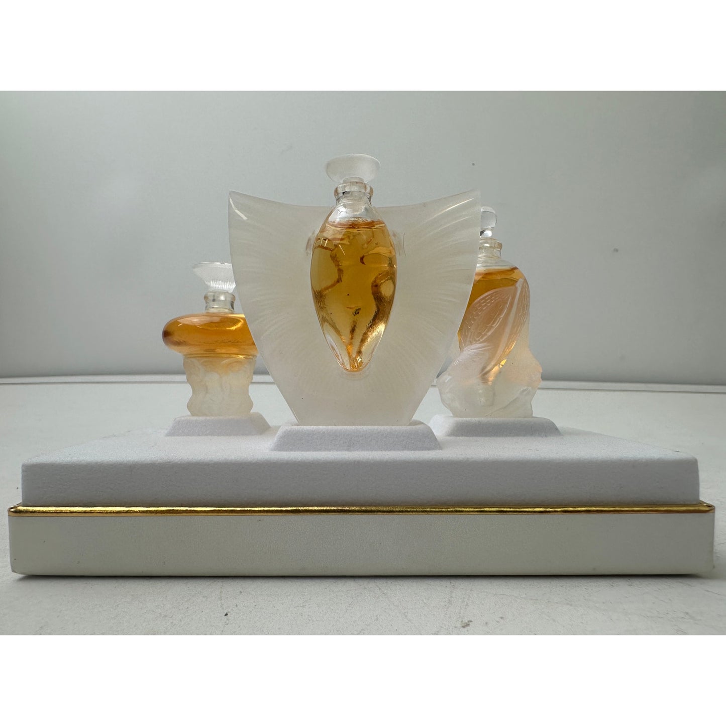 Vintage Lalique "Les Introuvables" The Ultimate Collection Miniature Perfume Trilogy Set NIB
