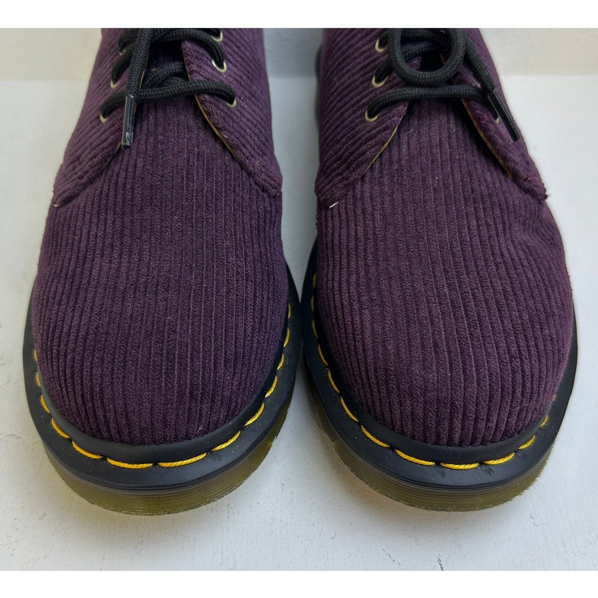 Dr. Martens 1461 Oxblood Corduroy 3-Eye Shoes Men's Sz 8