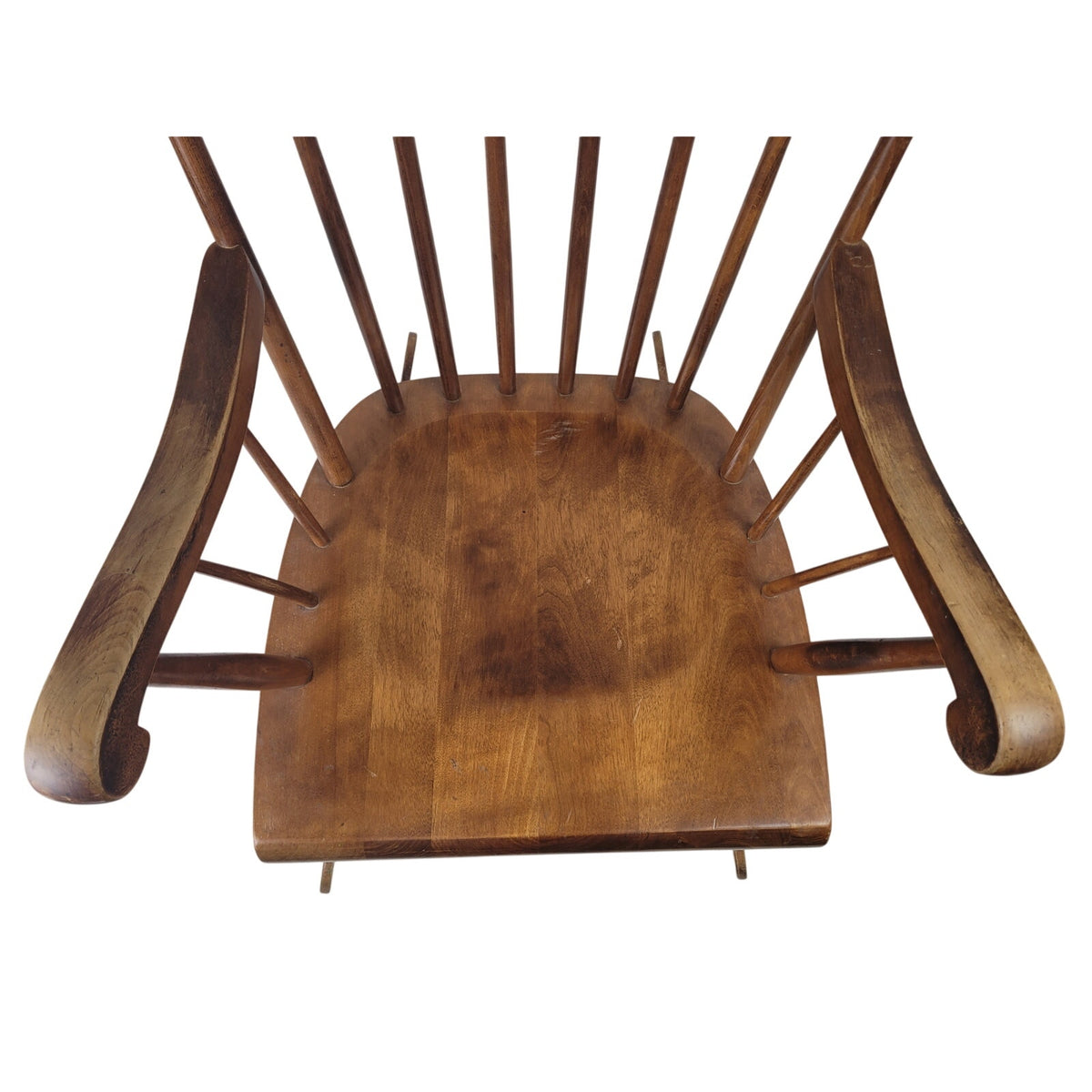 Vintage MCM Tell City Hard Rock Maple Rocking Chair | Andover Finish