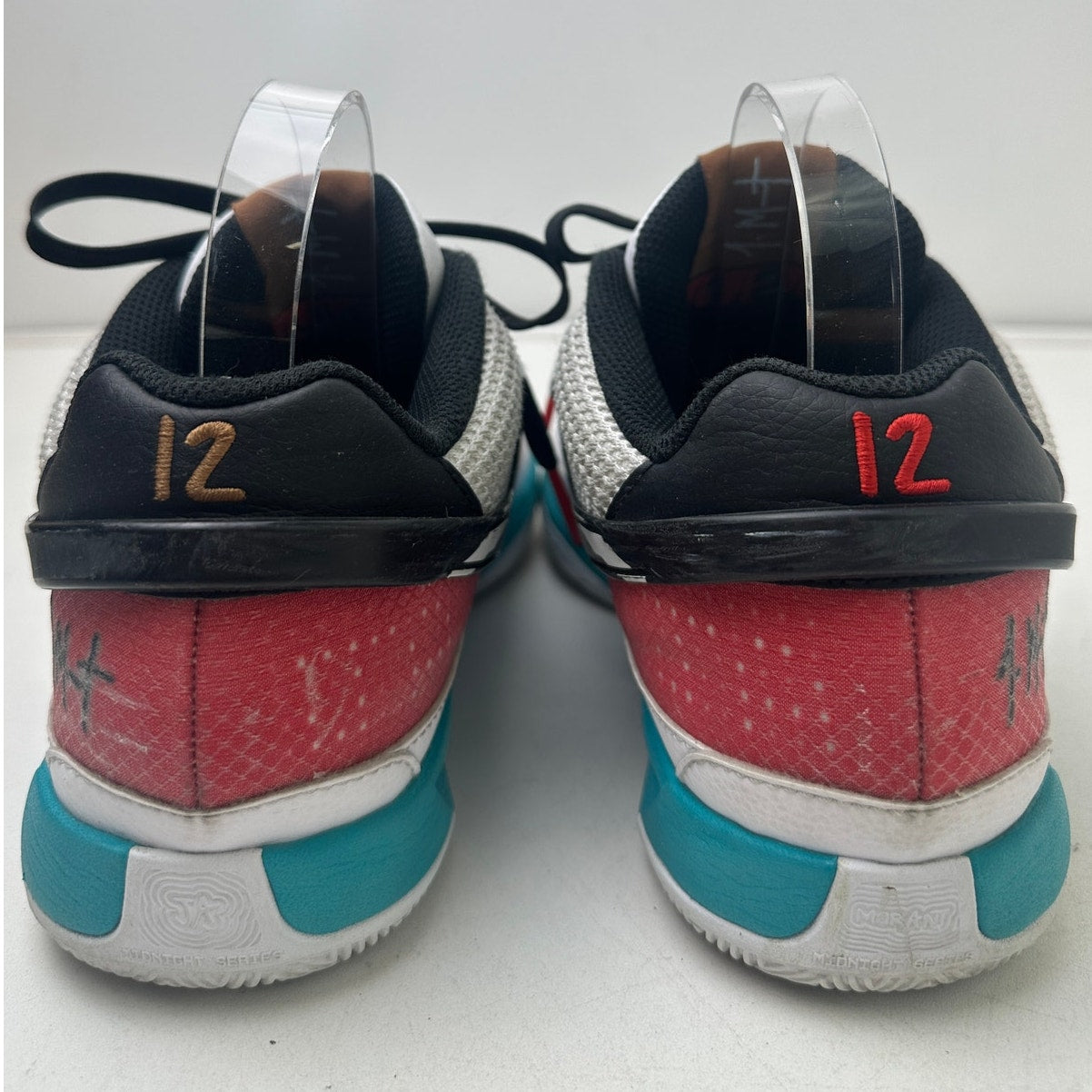 Nike Ja 1 Reverse Scratch White/Turbo Green/University Red Sneakers Men's Sz 7.5