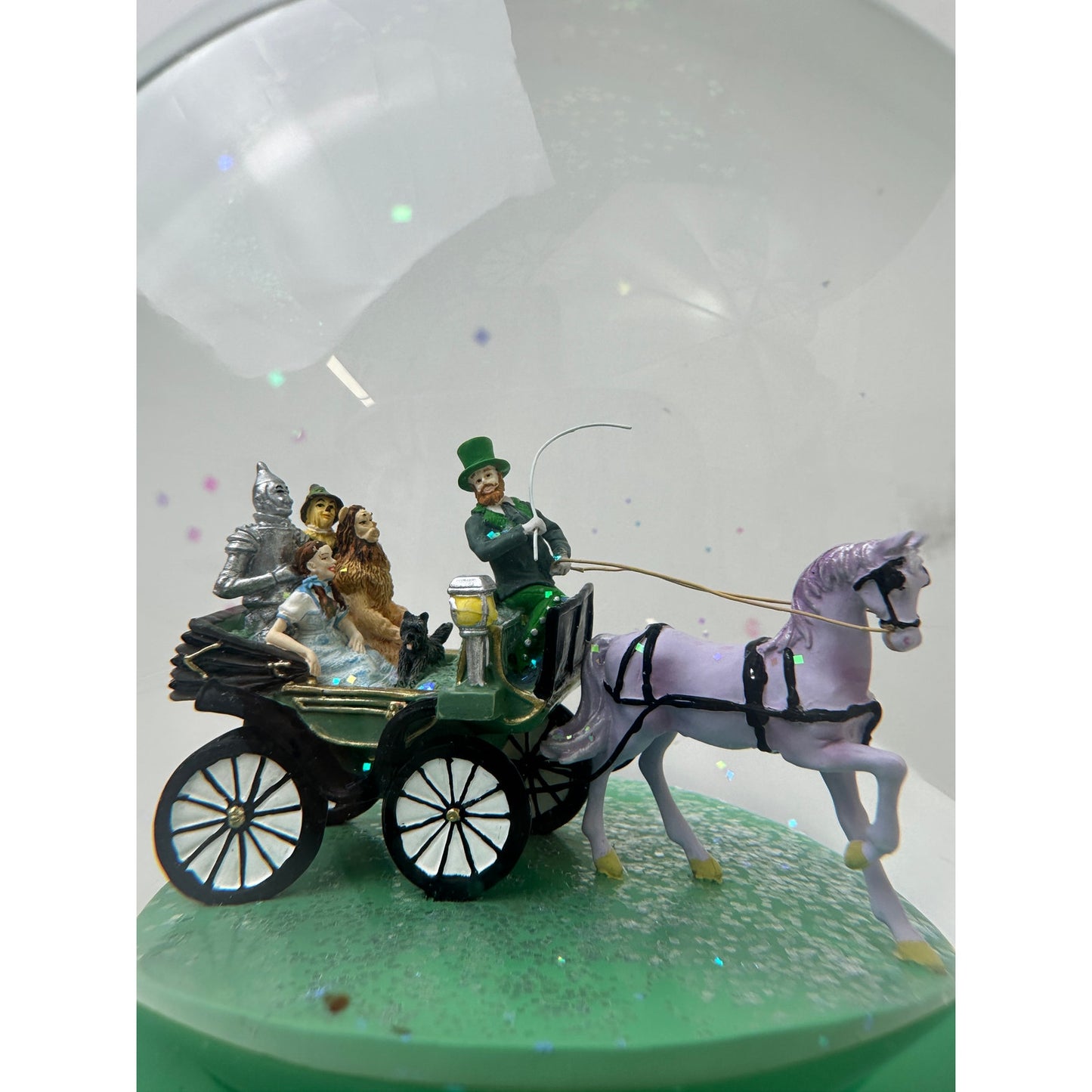Vintage Westland Giftware Wizard of Oz "Carriage Ride" Musical Snow Globe