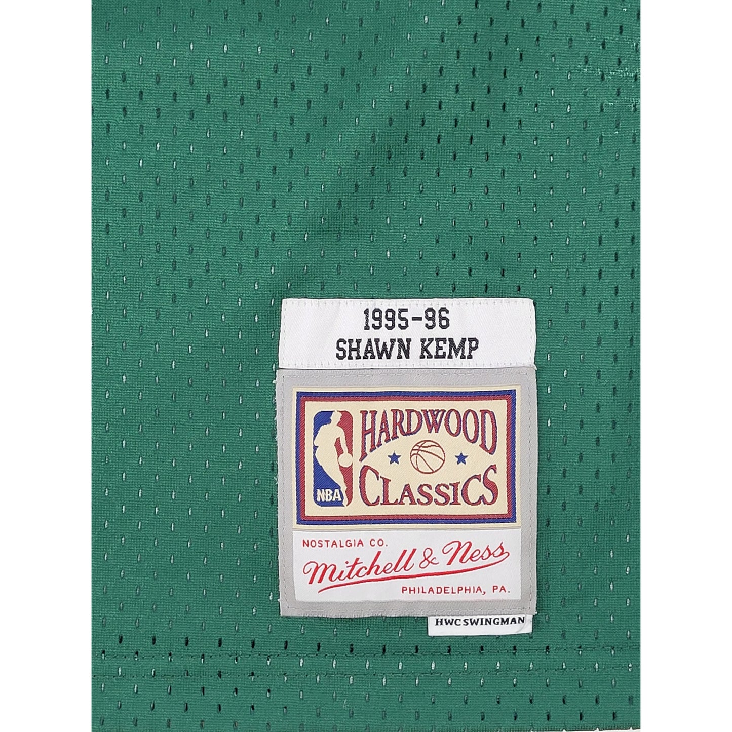 Seattle Supersonics Shawn Kemp 1996 Green Swingman Mitchell & Ness Jersey Sz S