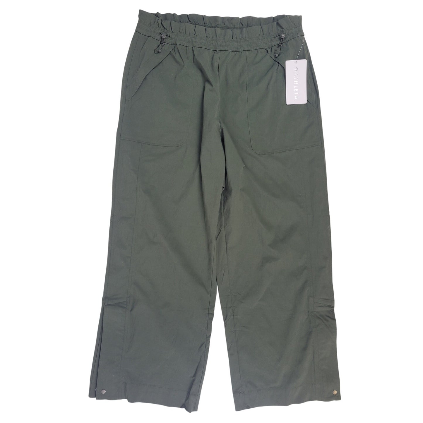 Athleta Trekkie Parachute Pant Olive Green Women's Sz XL NWT