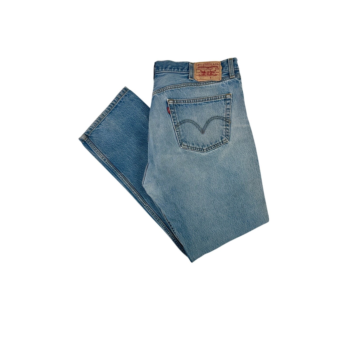 Vintage Levi's 501 Distressed Blue Jeans Men's Sz 42" x 35"