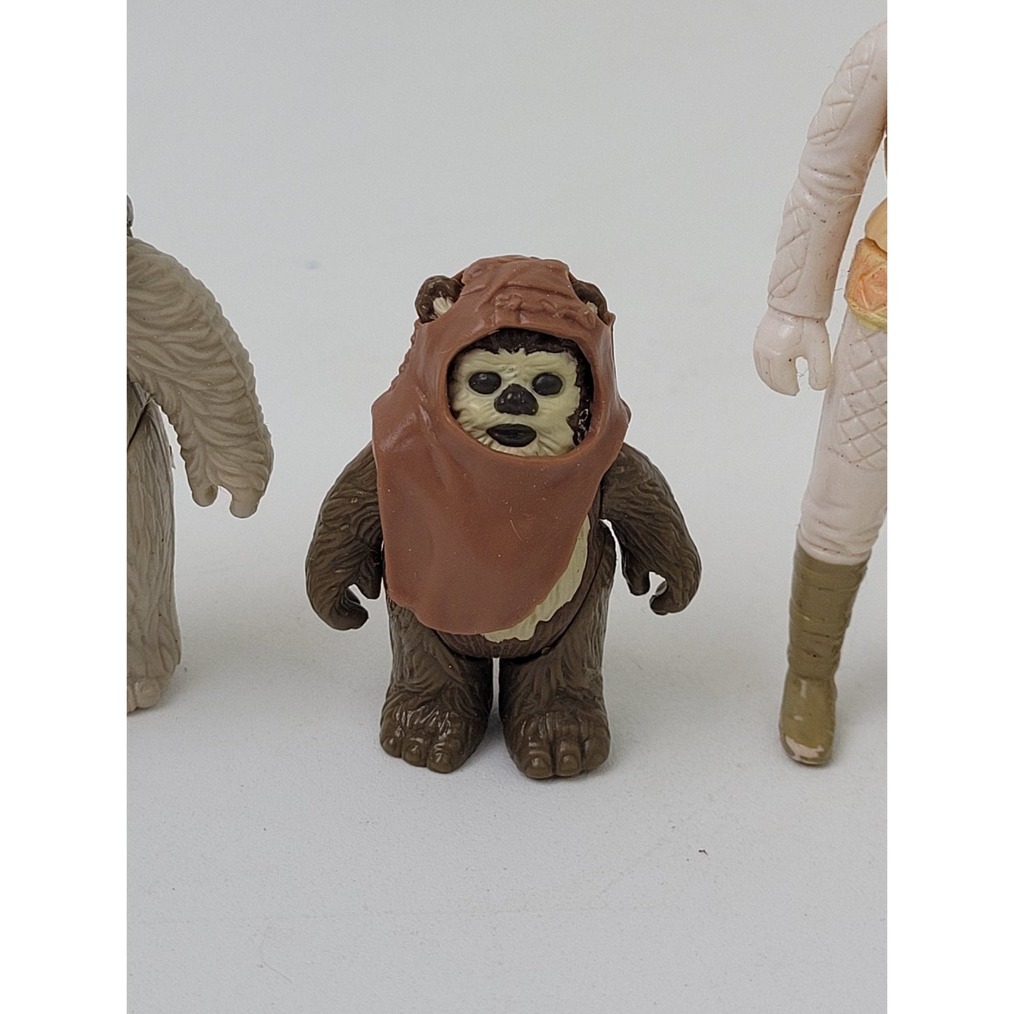 1980s Star Wars Figurines Lot Lumat Ewok, Wicket Ewok & Princess Leia