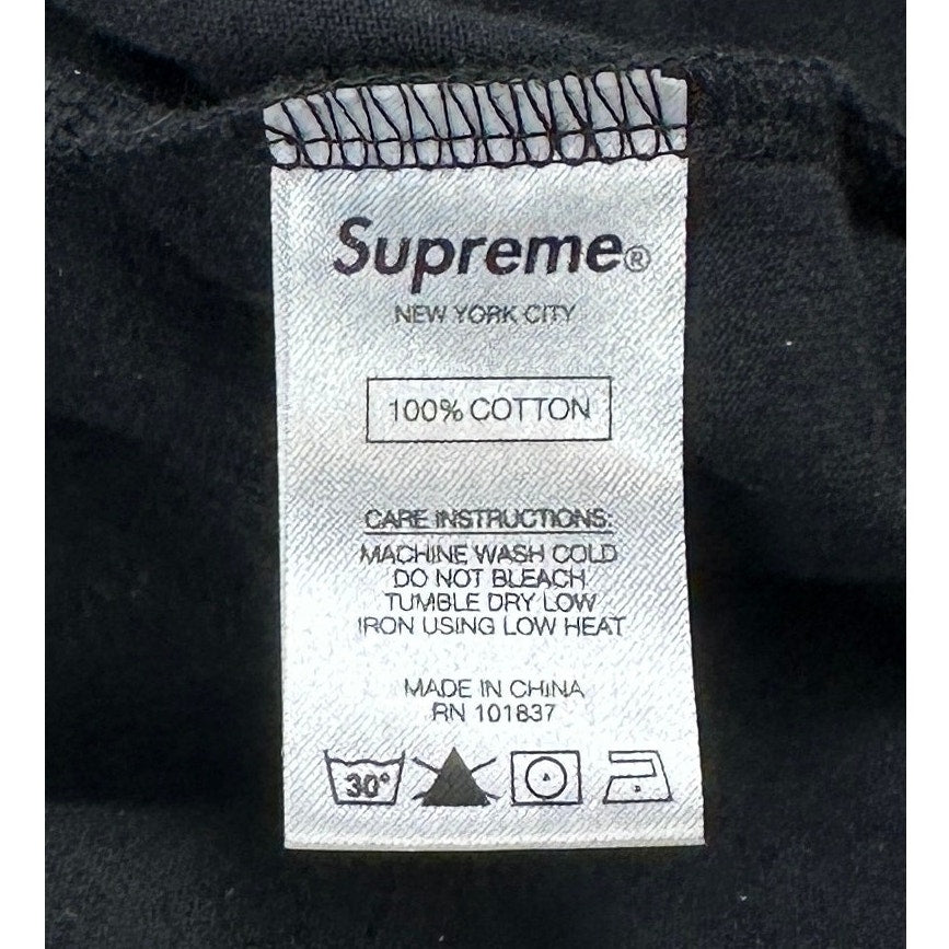 Supreme Typewriter Short Sleeve Black Tee (SS22) Men's Sz M