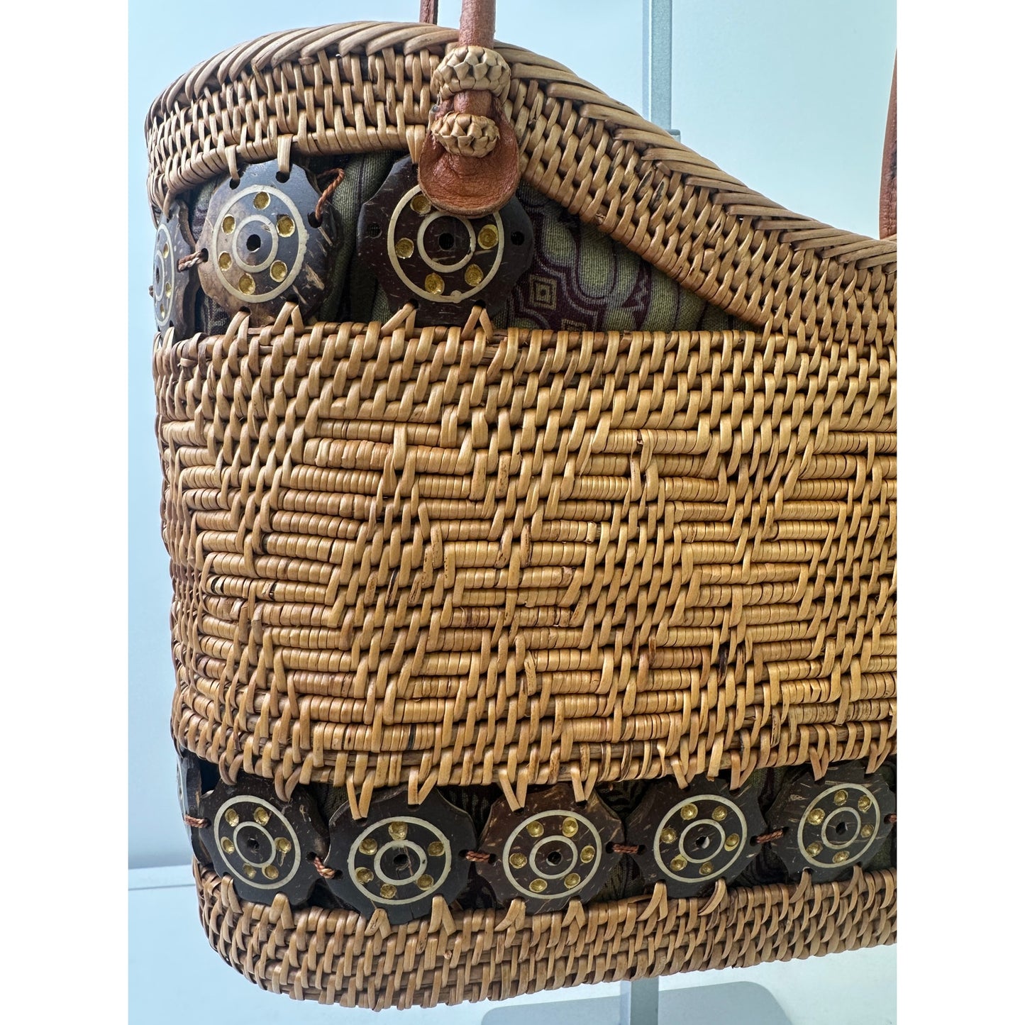 Handwoven Bali Ata Rattan Basket Bag