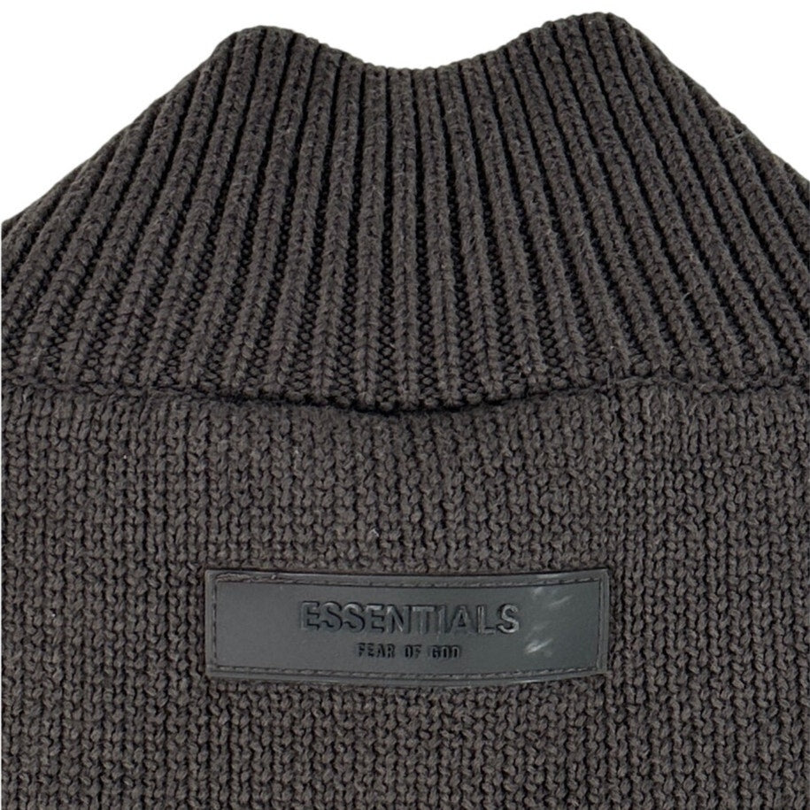 Fear of God Essentials Gray Mock Neck Knit Sweater Vest Men's Sz L