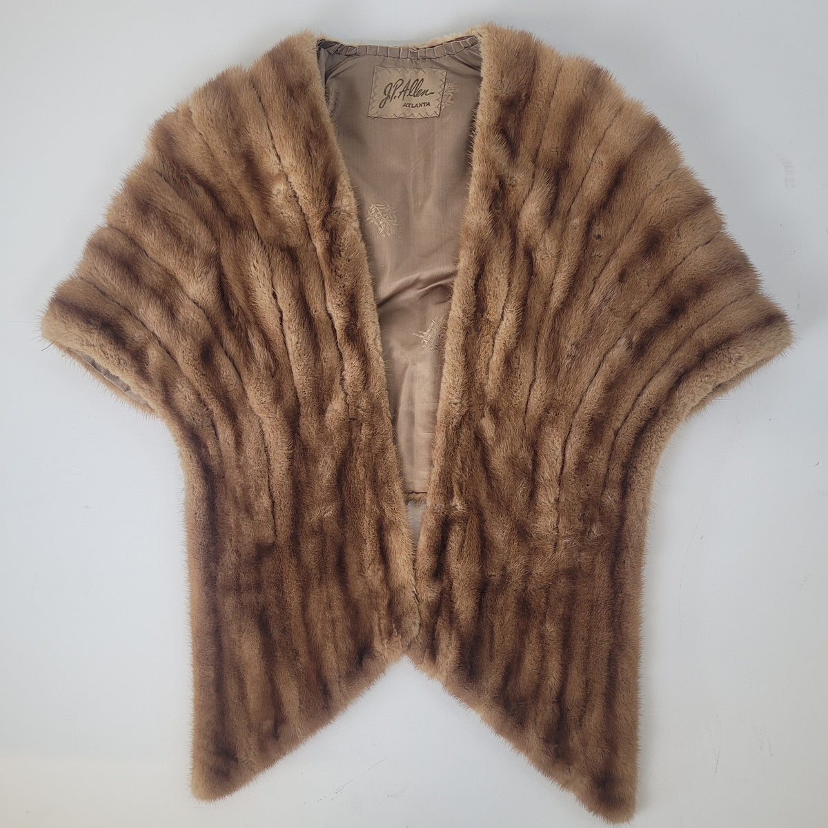 Vintage J.P. Allen Luxury Mink Fur Stole Wrap Evening Wear