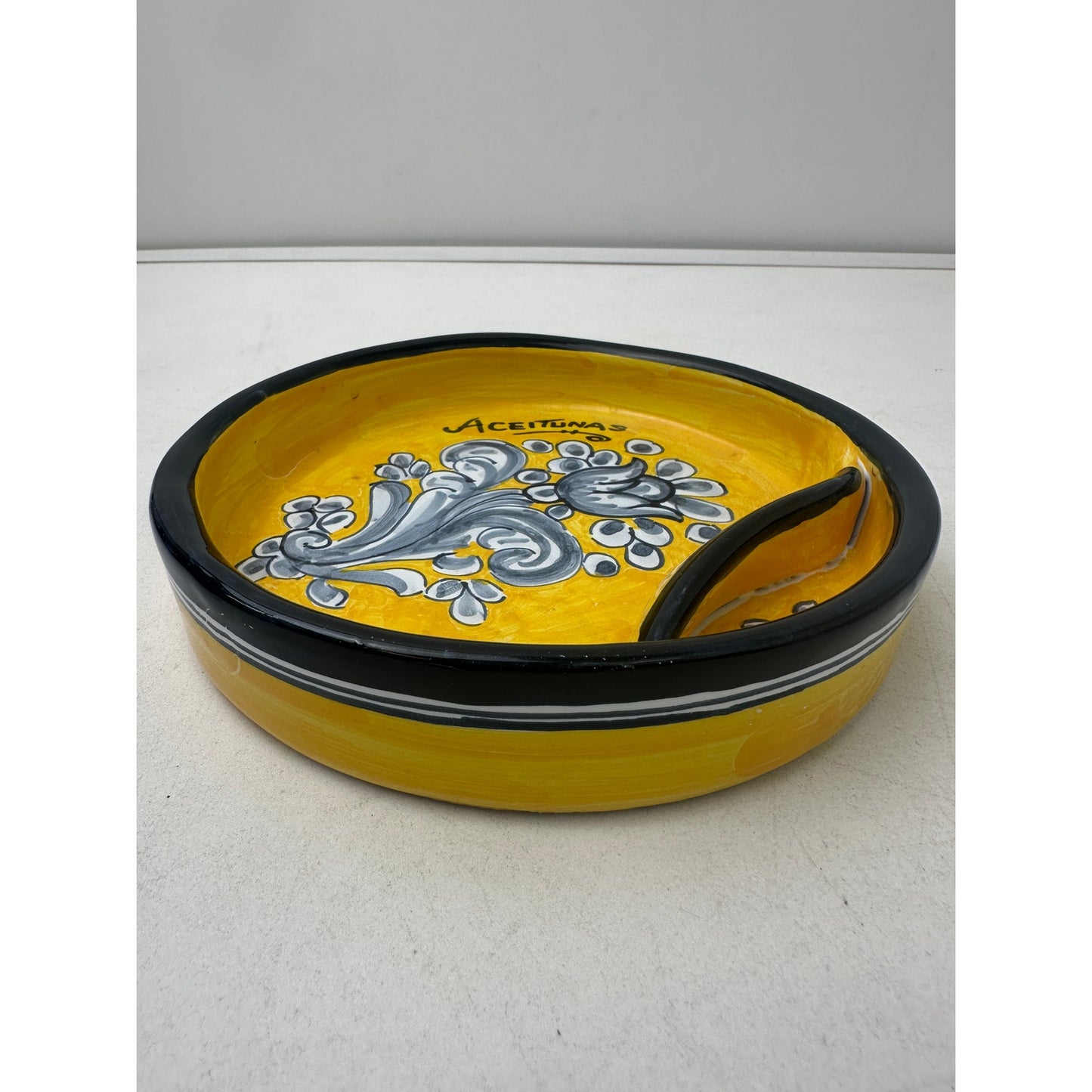Vintage Hand-Painted Spanish Sevilla Ceramic Bowls and Tapas Dish