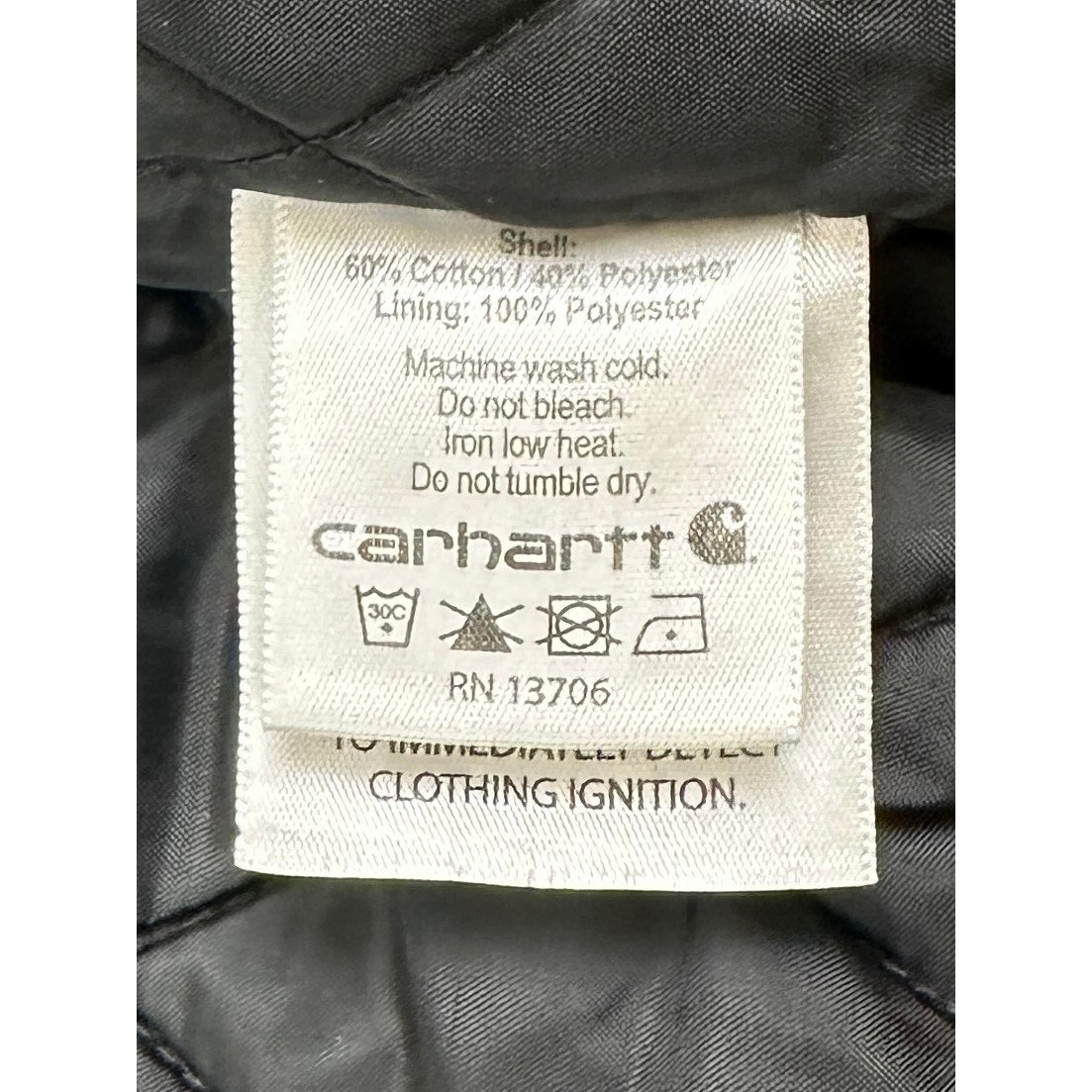 Carhartt Canyon Brown Quick Duck Woodward Insulated Hooded Jacket Boy's Sz L