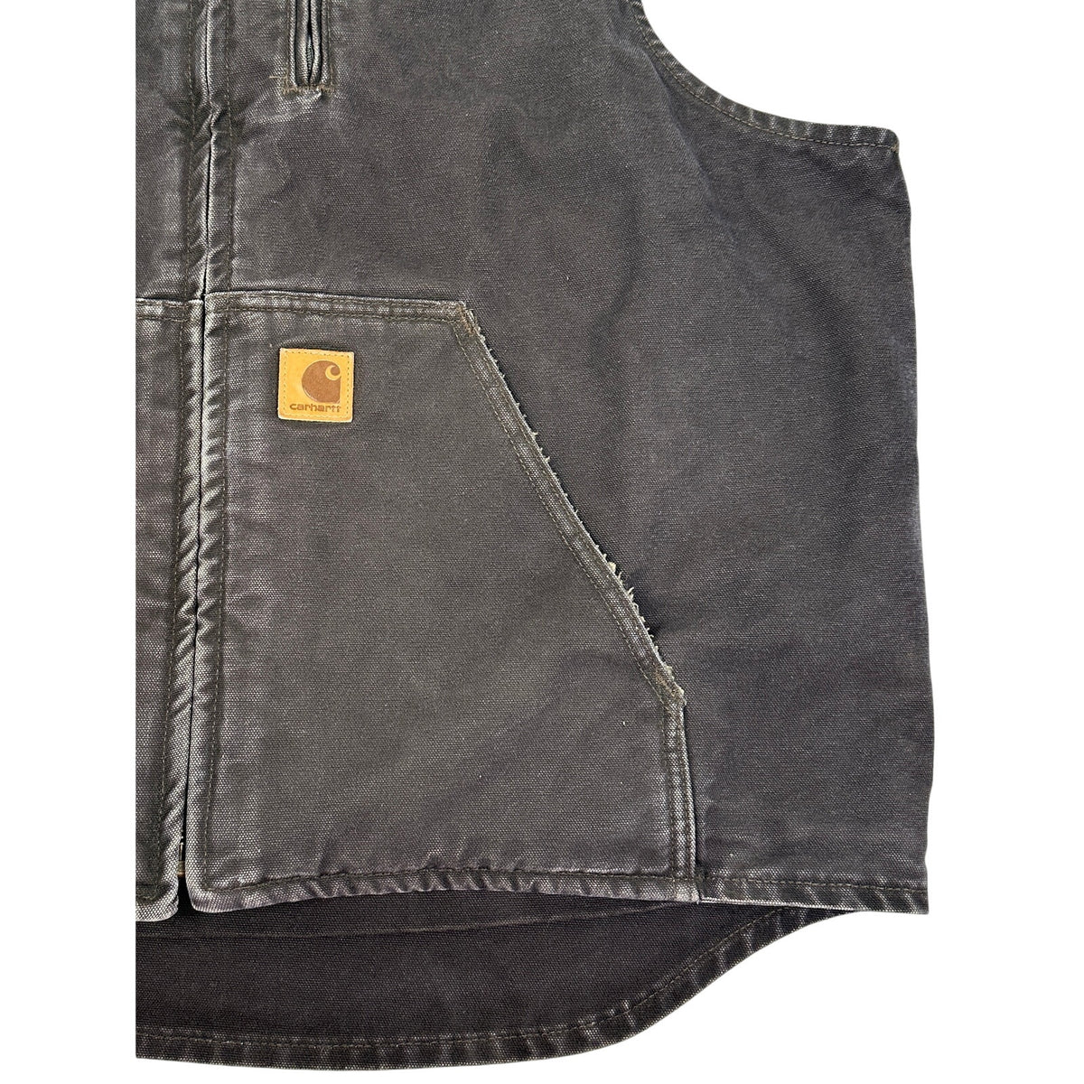 Vintage Carhartt V33 DKB Dark Brown Lined Sandstone Duck Vest XL Pace Int