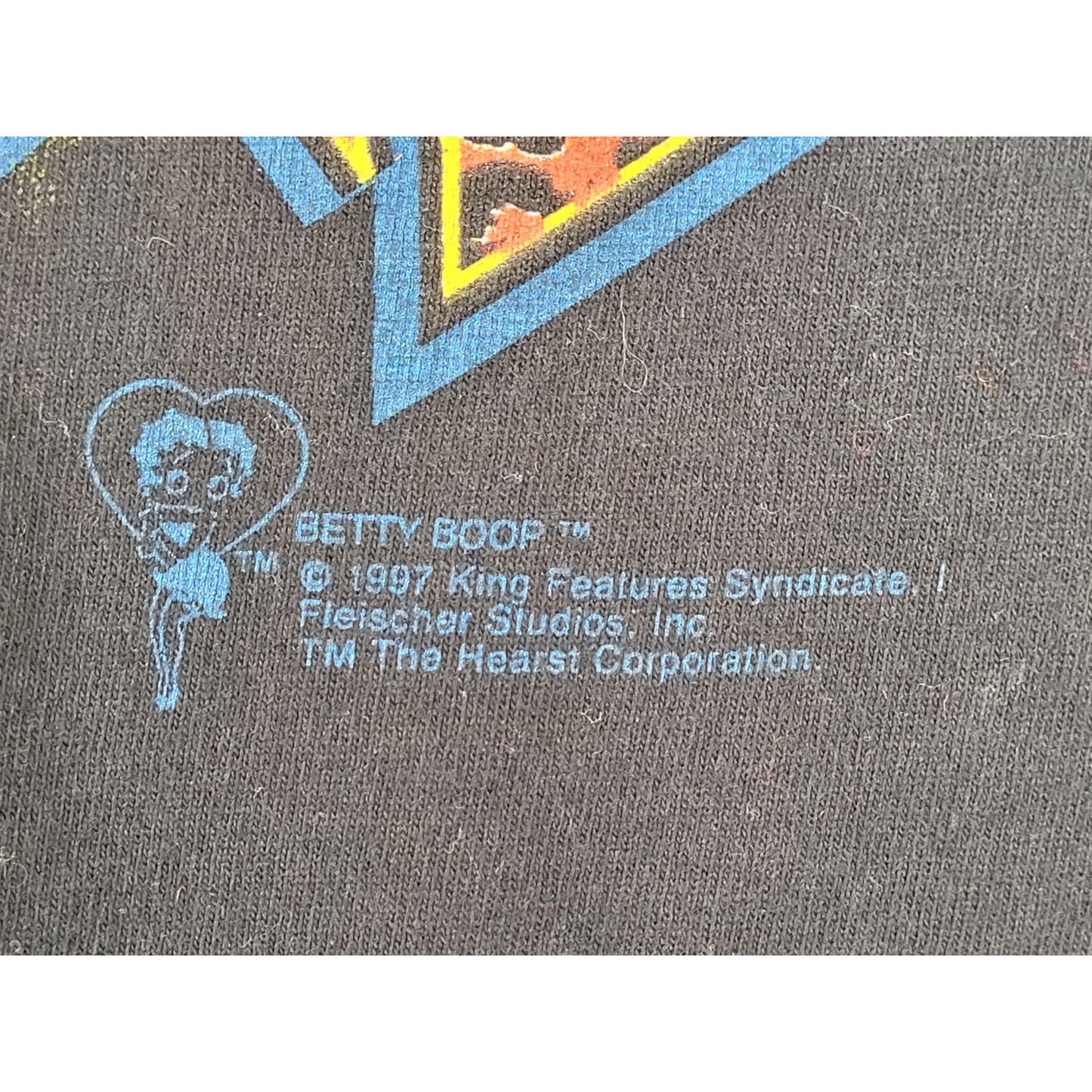 1990s Vintage Betty Boop Bad Girl Cheetah Dress Black Graphic T-shirt Sz XXL