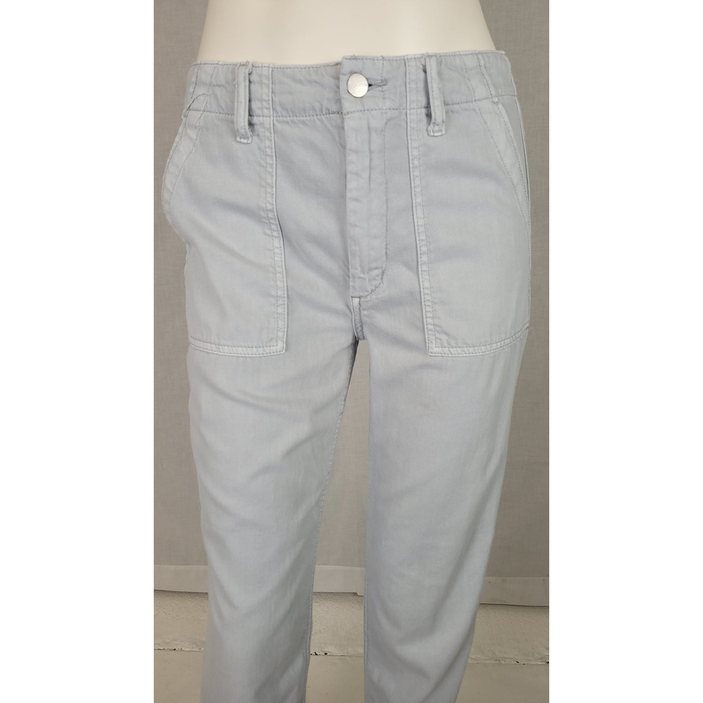 Joe's Jeans High-Rise Light Blue Joggers w Cargo Pockets & Ankle Zippers Sz 26